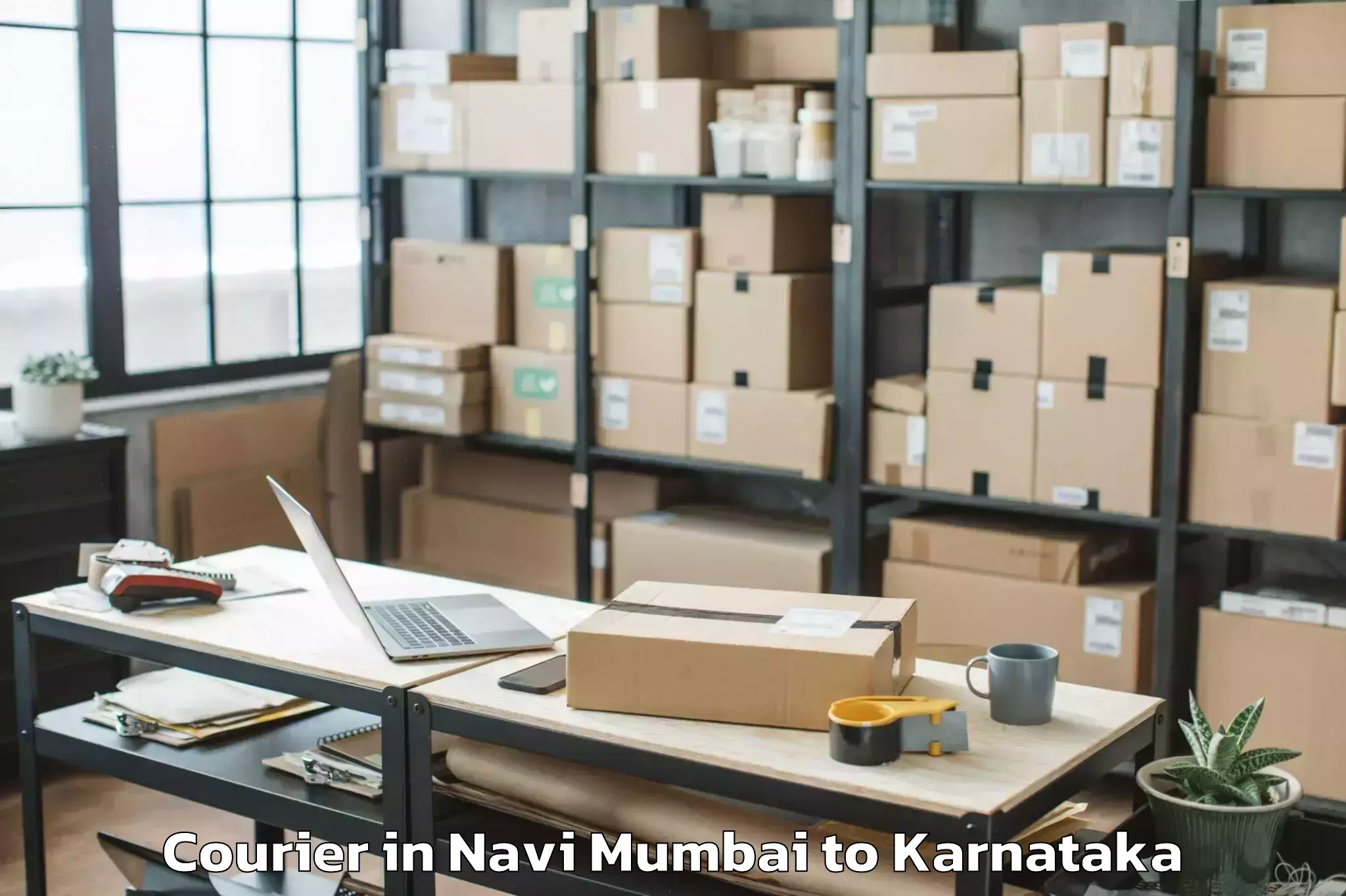 Book Navi Mumbai to Mahalingpur Courier Online